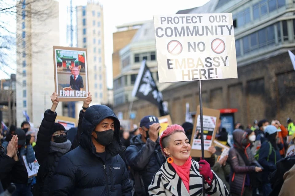 Badenoch Joins London Protest Against Chinese Embassy Plans