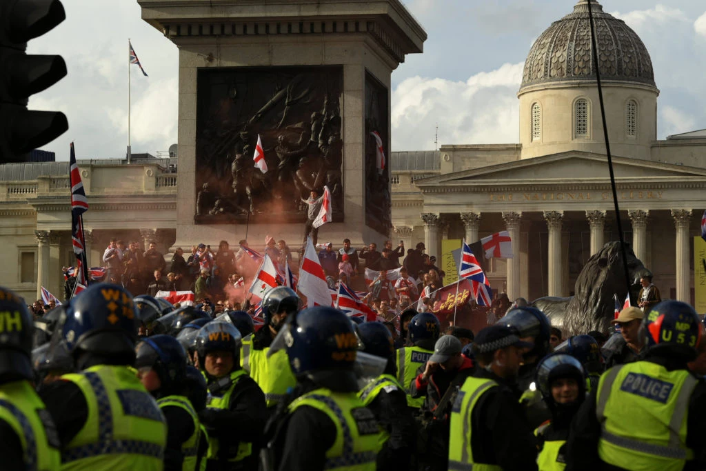 London exhibition on war and immigration closes after vandalism