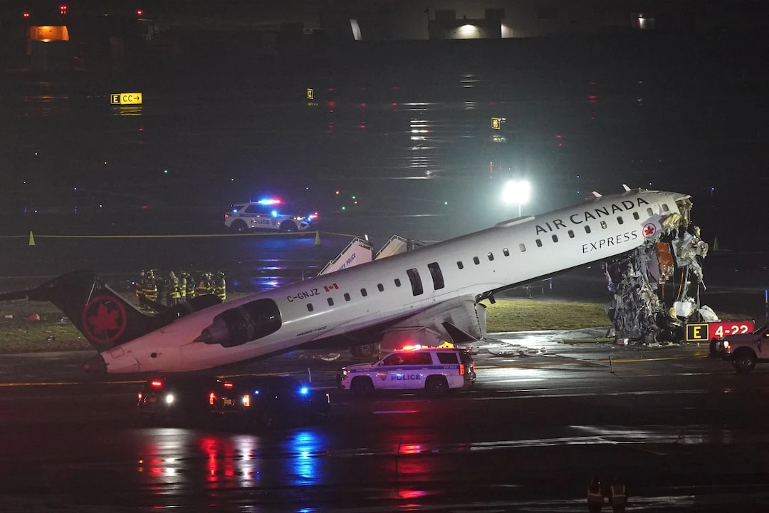 Air Canada Express Flight Collides with Firefighting Vehicle