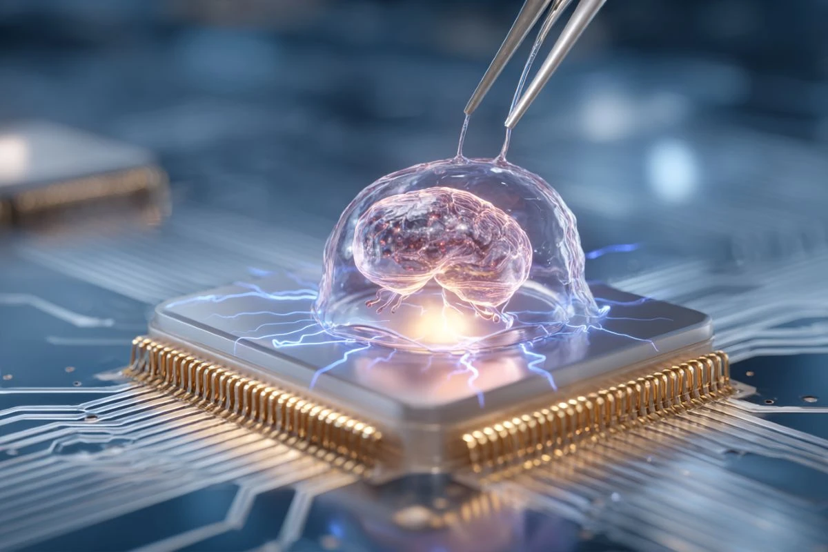 Mouse Brain Organoids Demonstrate Learning in Virtual Task