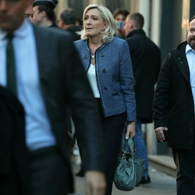 Le Pen Dines with French Business Leaders in Paris