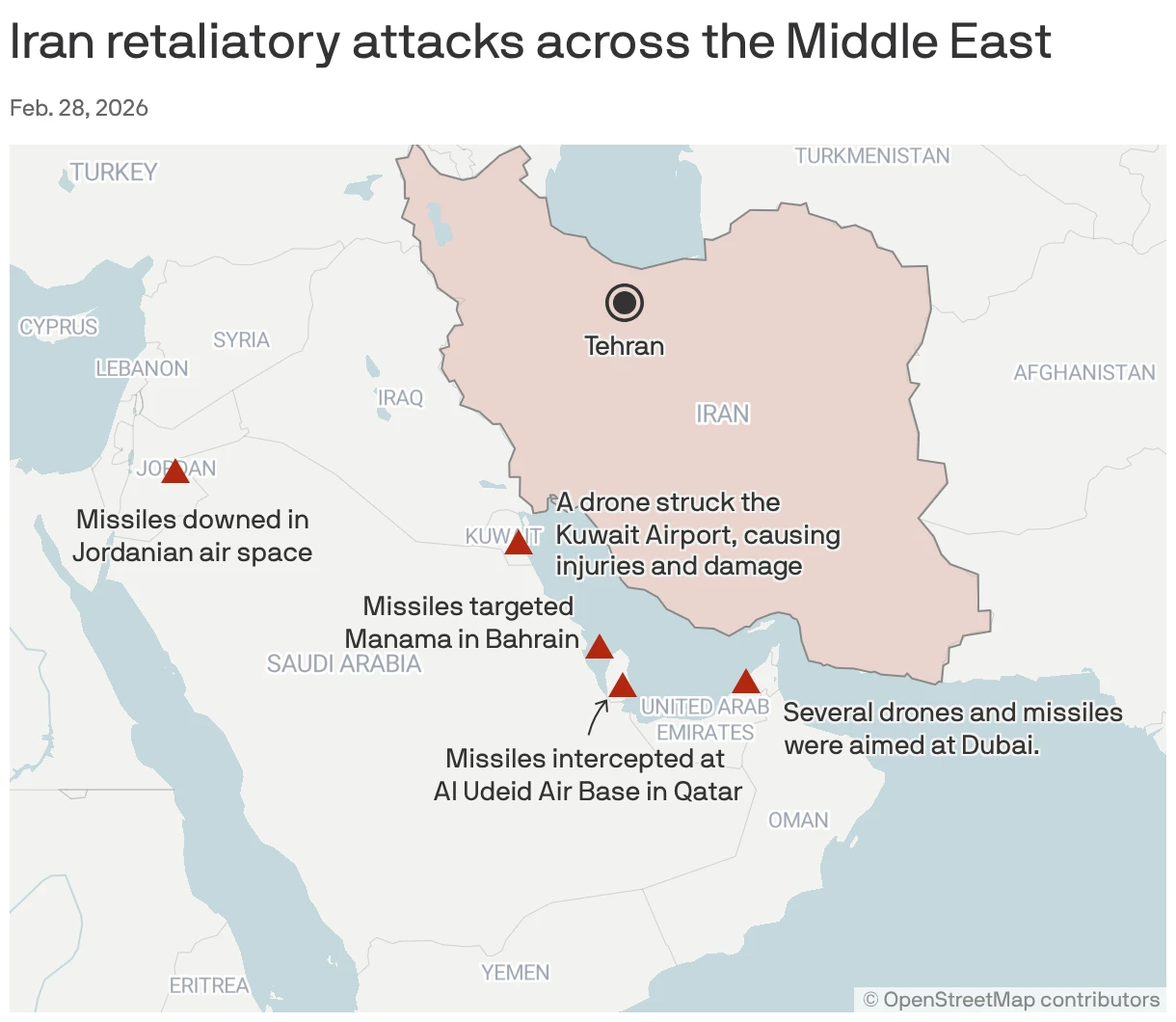 Iran Plans Retaliatory Strikes on U.S. and Israel