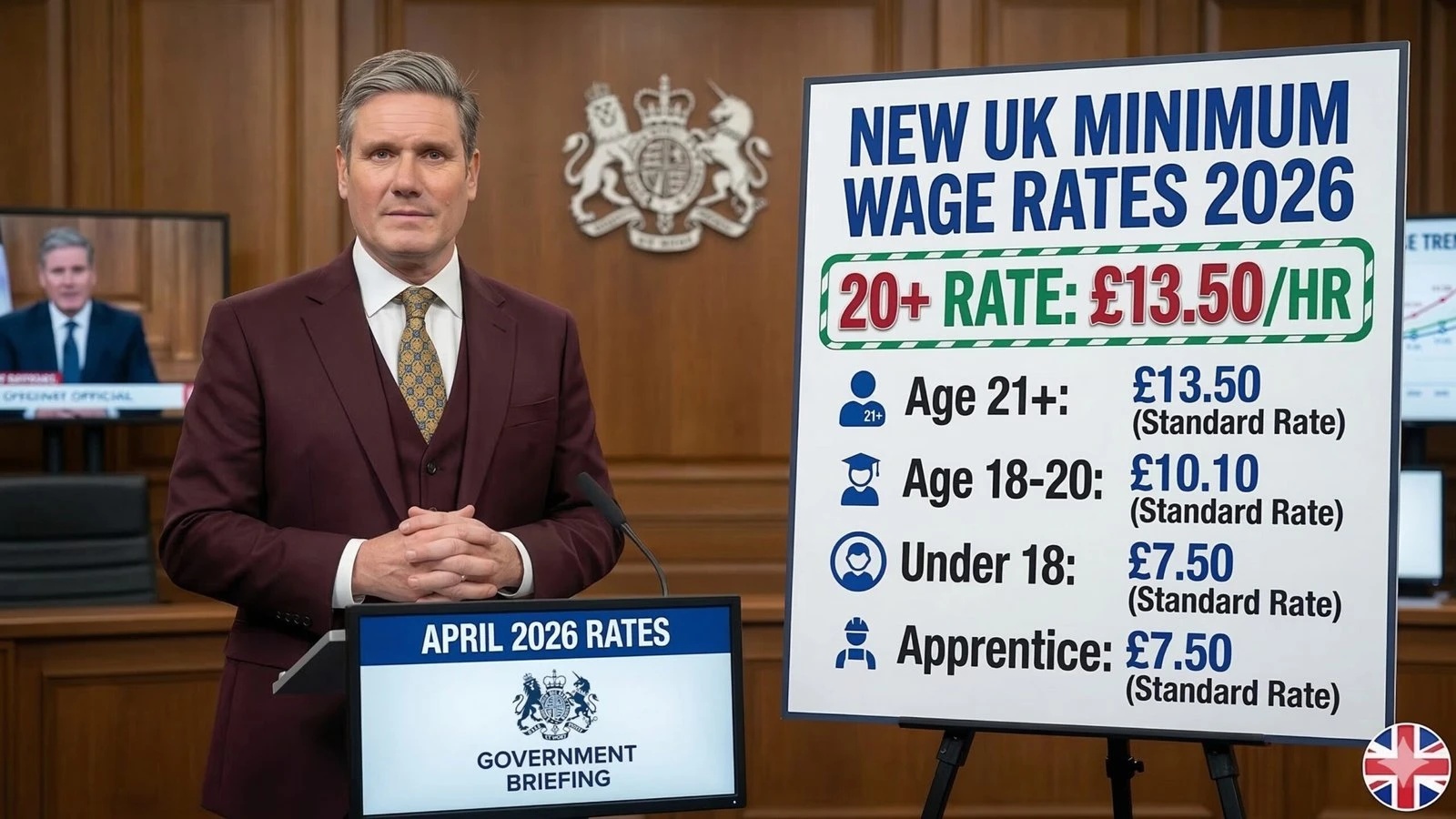 UK Raises National Minimum Wage Effective April 2026