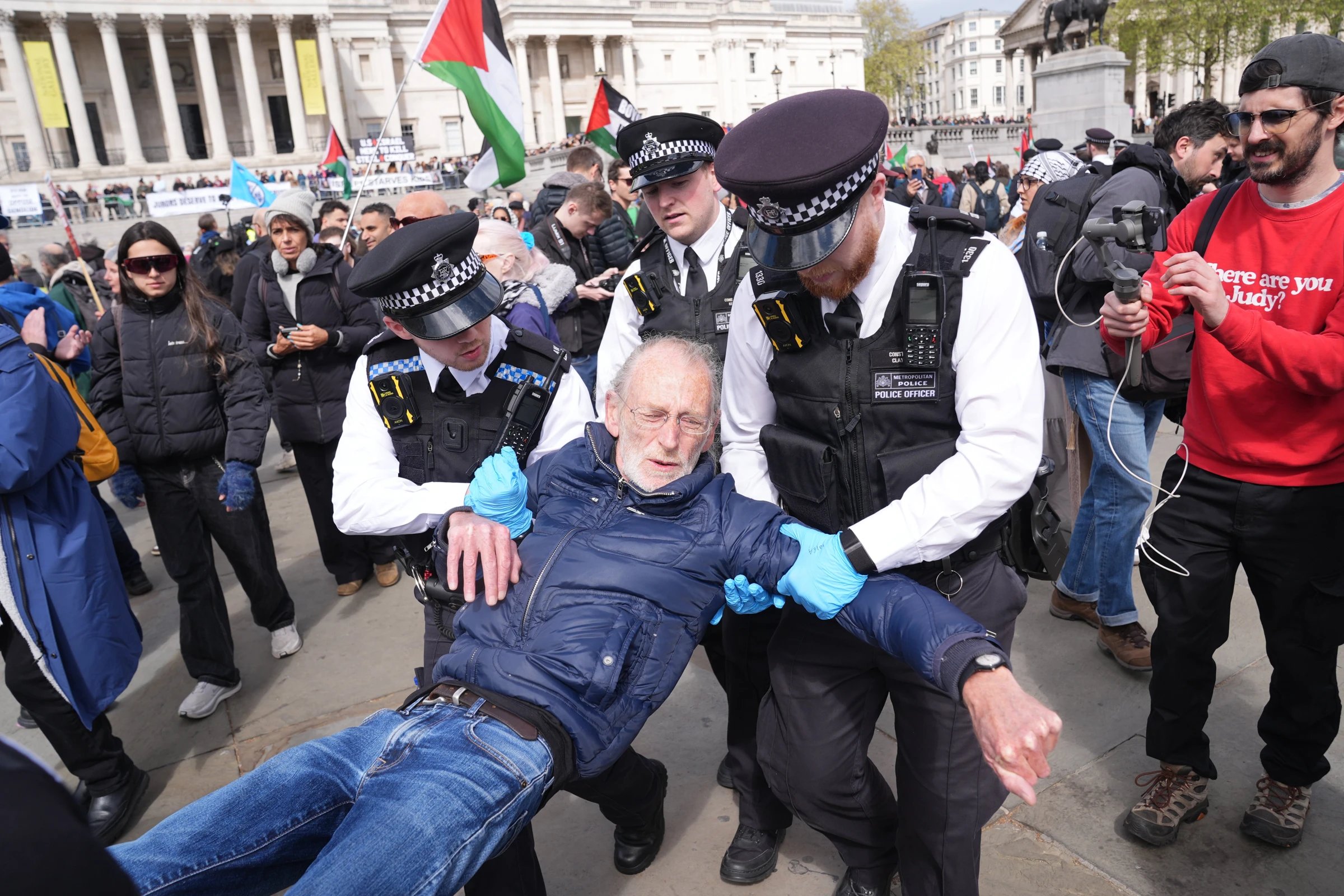 Over 500 Arrested in Trafalgar Square Protest