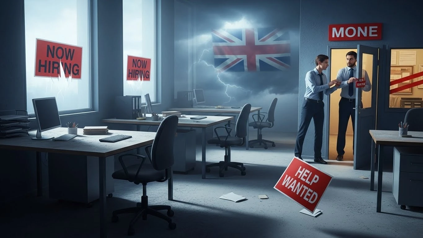 UK job vacancies fall to lowest level since 2021
