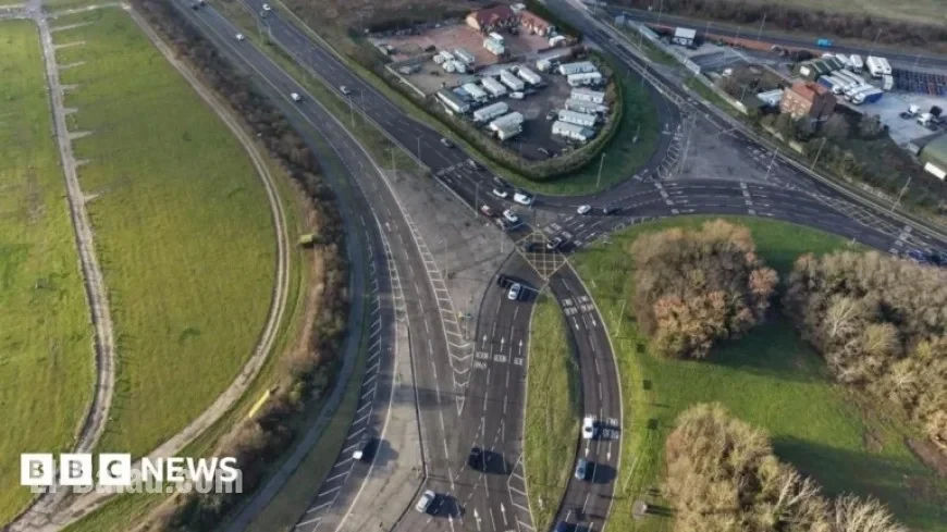 Three Arrested After A130 Crash Injures Five Workers