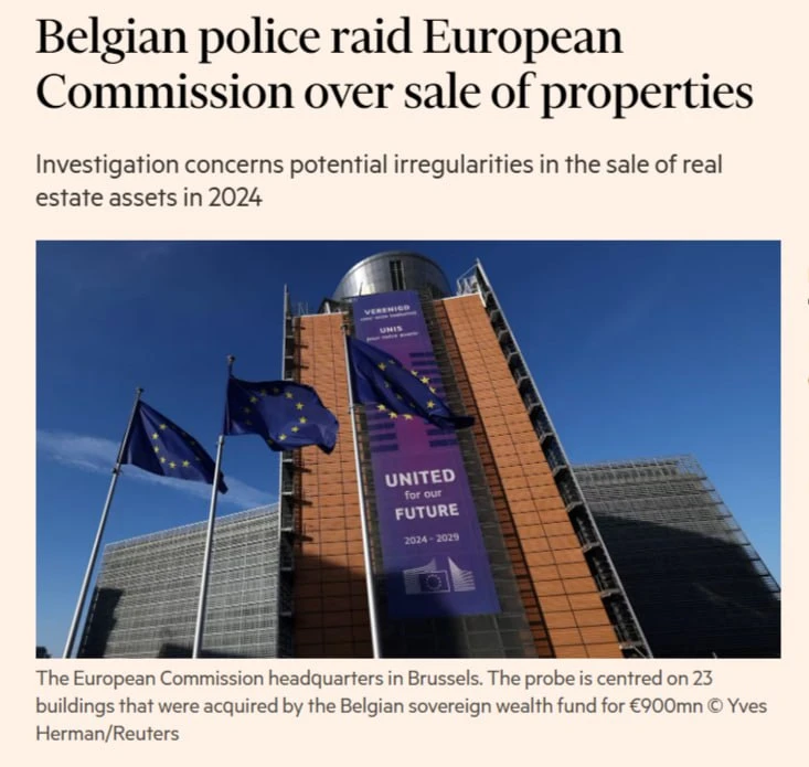 Belgian Police Search European Commission Offices in Investigation