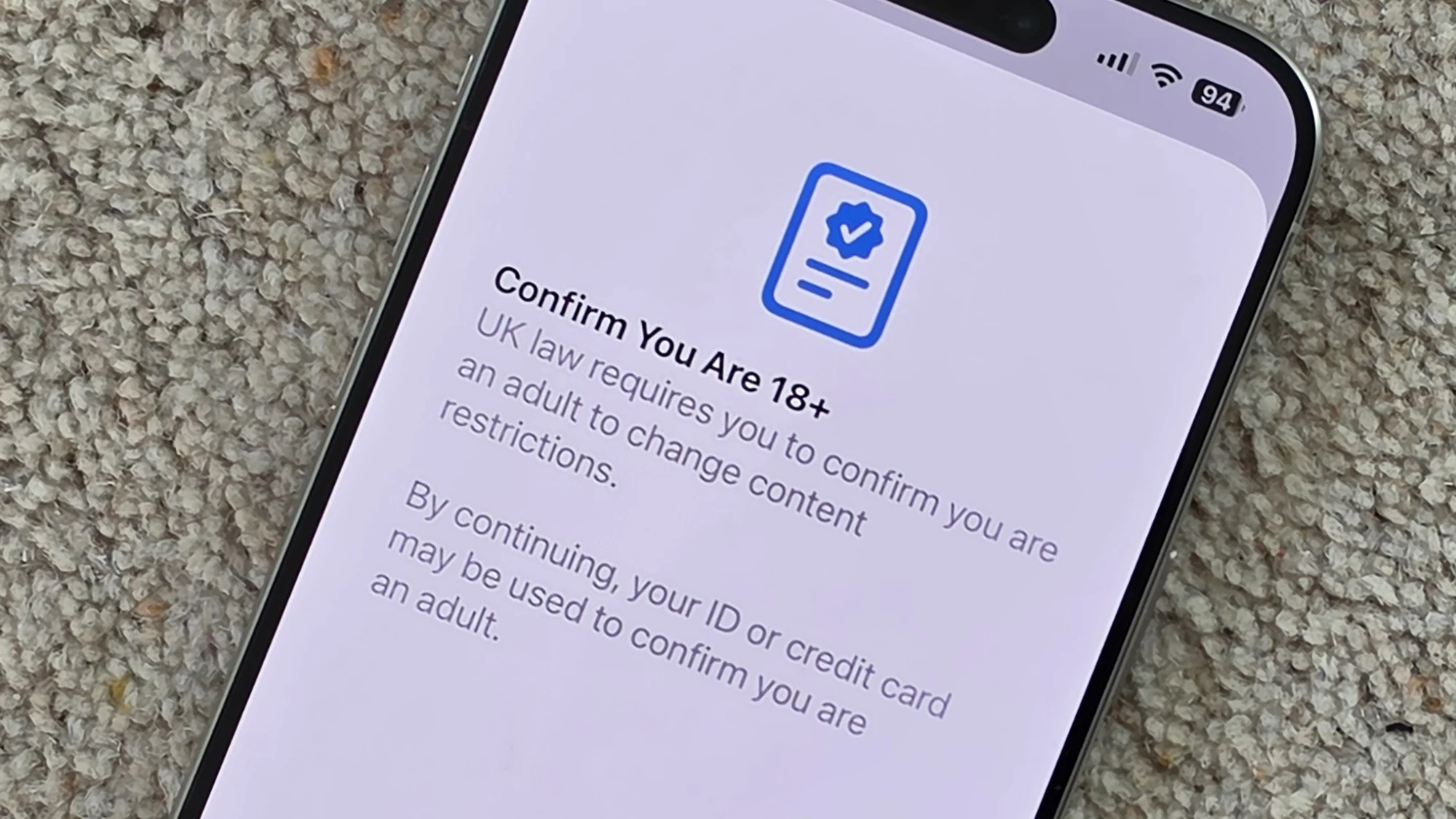 Apple Enforces Age Verification for UK Users