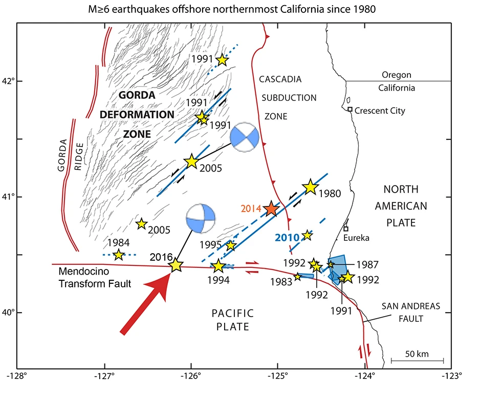 Ancient tectonic plate fragment discovered in Northern California