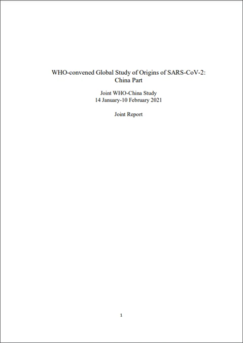 WHO Study Suggests Animal Transmission of SARS-CoV-2